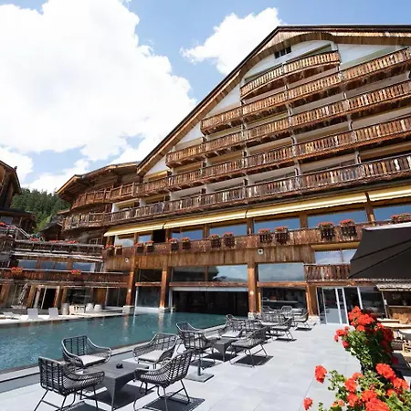 Vue Panoramique, Piscine, Spa, In-out & Golf A L'hotel De L'etrier A Crans Montana * Lens