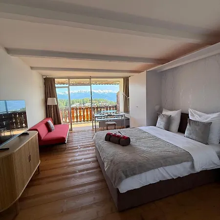 Διαμέρισμα Vue Panoramique, Piscine, Spa, In-out & Golf A L'hotel De L'etrier A Crans Montana